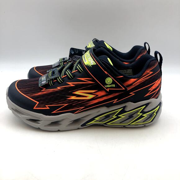 SKECHERS Boys Light Storm 2.0 Sneakers Bolt Brights Size 11 Orange Green NIB - Picture 7 of 11